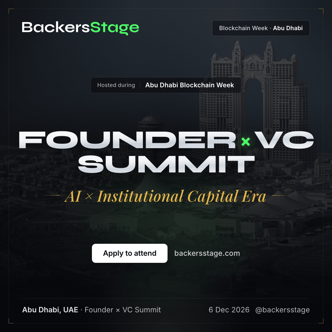 Cover image for Founder x VC Summit | Demo Day | Abu Dhabi Blockchain Week 🇦🇪