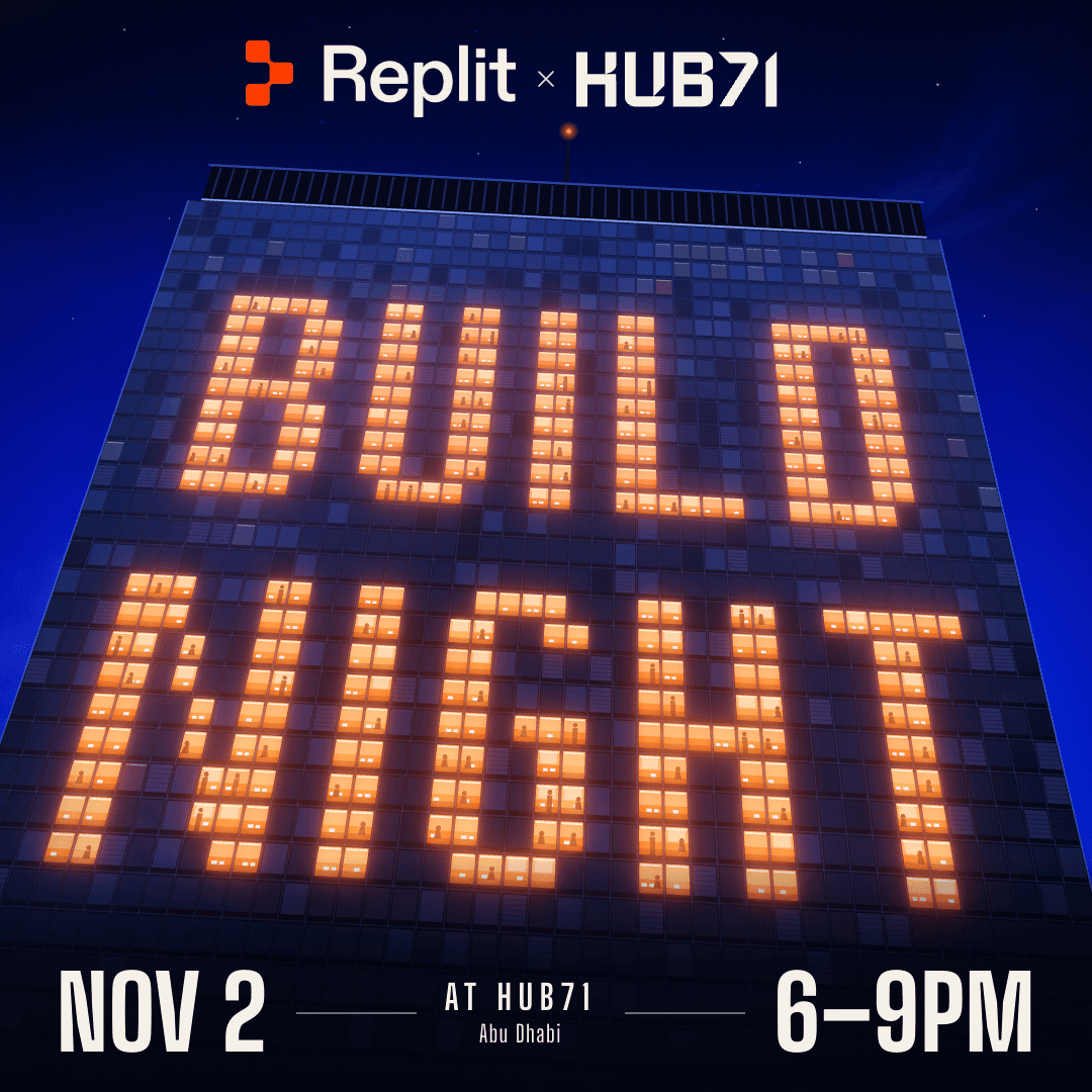 Cover image for Replit x Hub71: Build Night
