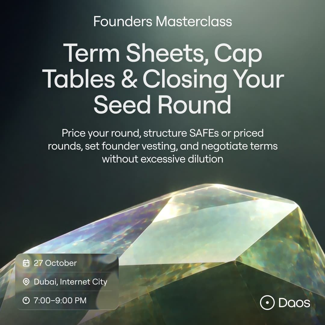 Cover image for Masterclass: Term Sheets, Cap Tables & Closing Your Seed Round