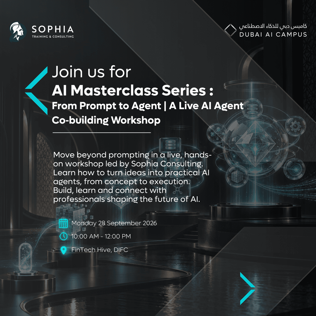Cover image for AI Masterclass Series: From Prompt to Agent | A Live AI Agent Co‑building Workshop